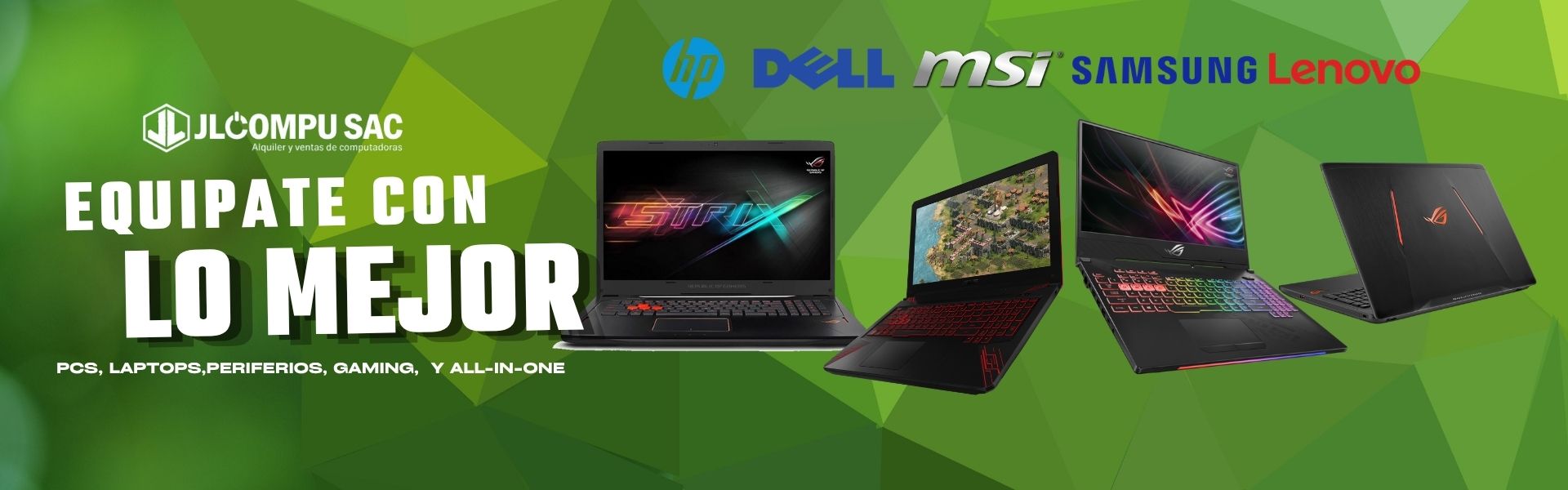 Equípate con lo mejor - Laptops Gaming